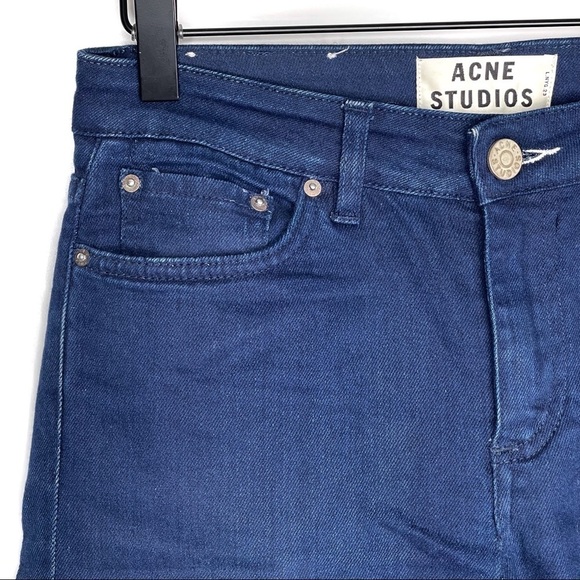 Acne Studios Jeans Womens 26 Mid Rise Skinny Leg Stretch Denim Classic Casual - Picture 3 of 10